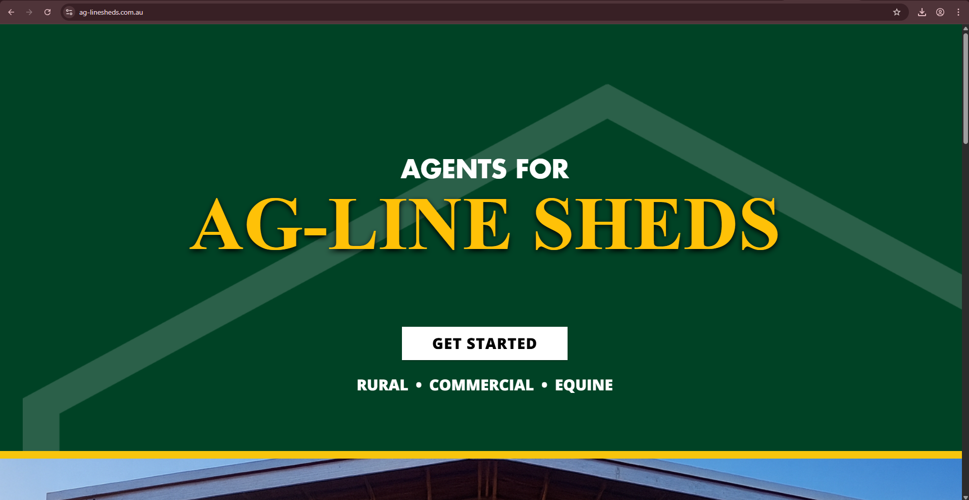 AG-Line Sheds website